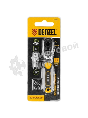 Ключ-трещотка для бит Denzel 1/4