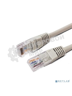 Кабель патч-корд, Filum FL-U6-2M U/UTP 6 cat. 2м, 26AWG(7x0.16 мм), омедненный алюминий (CCA), PVC, серый