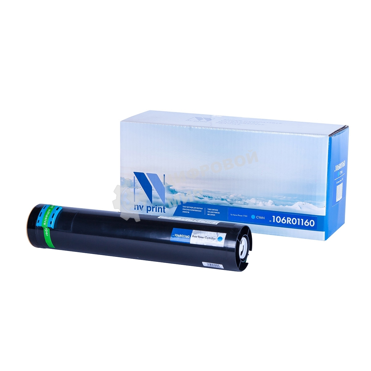 Картридж лазерный NVP совместимый Xerox 106R01160 голубой для Phaser 7760 (25000k)