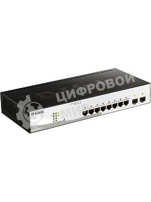Коммутатор D-Link DGS-1210-10/F1A настраиваемый настольный 8x10/100/1000BASE-T