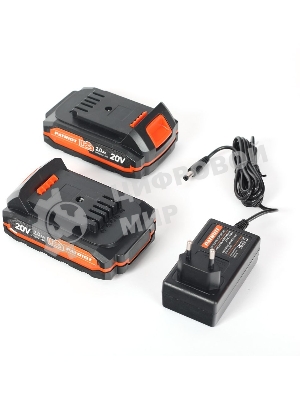 Дрель-шуруповерт Patriot BR 203UES, 20 В, 2 Ач, 30 Нм, щеточный