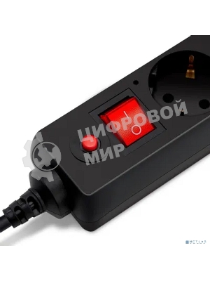 Сетевой фильтр Buro 500SH-5-B 5 м, 5 розеток, черный, коробка