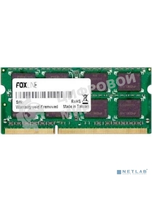 Оперативная память Foxline, DDR4, 8GB (1x8 GB), 3200 MHz, CL22, SO-DIMM