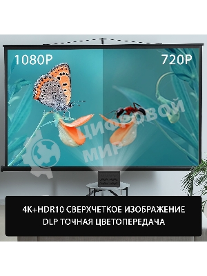 Проектор Cactus CS-PRU.03B.WUXGA-A DLP 6500Lm (1920x1080) 2000:1 ресурс лампы:30000часов 1xUSB typeA 1xHDMI 1.5кг