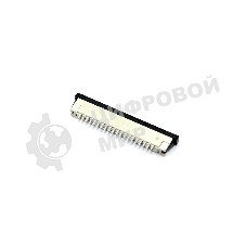 Разъем FPC Half Coverage Top Contact 1.0K-BS-20PWB 20 pin высота 2мм шаг 1мм