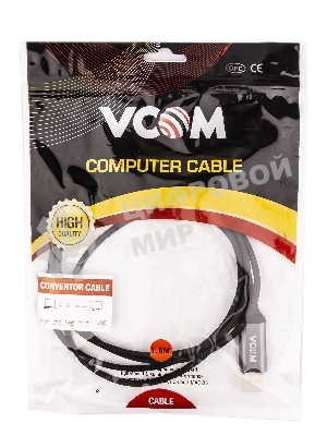 Кабель USB3.1 CM-DP 1.8M CU422MC-1.8M VCOM