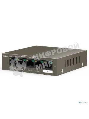 Коммутатор 5PORT 1000M 4POE Tenda TEG1105P-4-63W