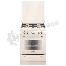 Плита газовая Gefest ПГ 6100-02 0186 бежевый, конфорок 4 шт, духовка 52 л, 60 см x 85 см x 60 см