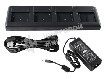 Зарядное устройство HONEYWELL Dock For recharging up to 4 batteries. Kit includes Dock, Power Supply and Power Cord (EU)