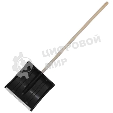 Лопата снеговая Дворик, пластиковая, размер рабочей поверхности 320х358 мм