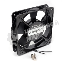 Вентилятор для корпуса Gembird черный, 120 мм, 2100 об/мин, 37.5 дБ, 2 pin