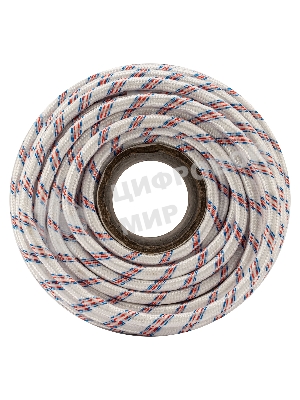 Фал плетеный Сибртех 24-прядный полипропиленовый с сердечником 12 мм, бухта 100 м, 1000 кгс,