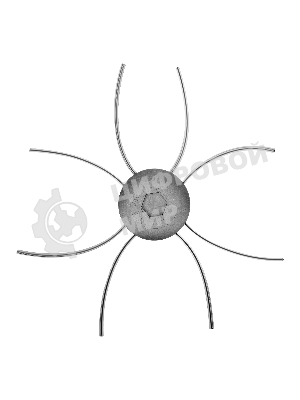Головка триммерная Denzel универсальная алюминиевый корпус, леска до 4 мм D