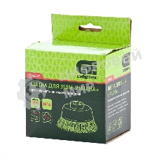 Щетка для УШМ Сибртех 100 мм, М14, Чашка, крученая проволока 0,5 мм