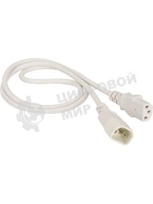Шнур питания Lanmaster LAN-PP13/14-10-WH C13-С14 проводник.:3x0.75мм2 10м 220В 10А белый