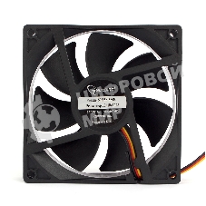 Вентилятор для корпуса Gembird черный, 92 мм, 2000 об/мин, 22.5 дБ, 3 pin