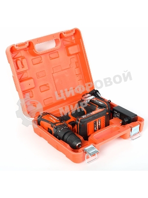 Дрель-шуруповерт Patriot BR 203UES, 20 В, 2 Ач, 30 Нм, щеточный