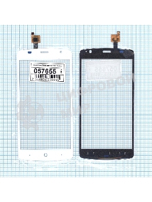 Сенсорное стекло (тачскрин) для ZTE Blade L5 Plus, белое