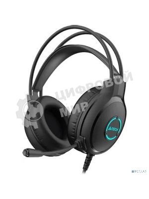 Гарнитура проводная с микрофоном A4Tech Fstyler FH300U черный 2м накладные USB оголовье