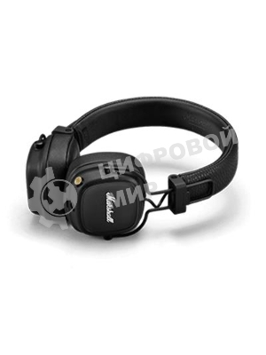 Беспроводные/проводные наушники Marshall Major IV черный, накладные, Bluetooth + проводной, беспроводная зарядка, до 80 ч