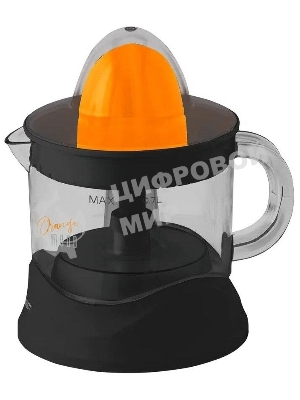 Соковыжималка Scarlett SC-JE50C09 черный/оранжевый, цитрусовая, 25 Вт, 700 мл, механическое