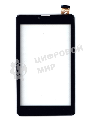 Сенсорное стекло (тачскрин) для Irbis TZ738, черное с рамкой