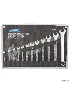 Набор комбинированных ключей Gross 15149 (6-22 мм) 12 шт CrV холодный штамп