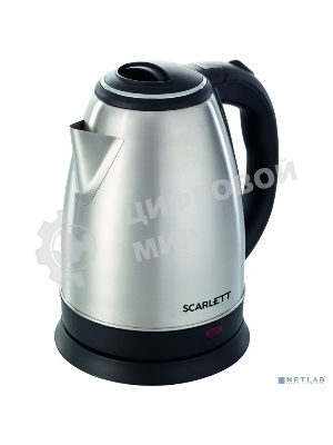 Чайник электрический Scarlett SC-EK21S26 1.8л. 1800Вт серебристый (корпус: нержавеющая сталь)
