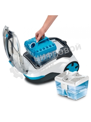 Пылесос Thomas DryBOX+AquaBOX Parkett белый/синий, 325/1700Вт, уборка сухая, пылесборник контейнер 2.6 л