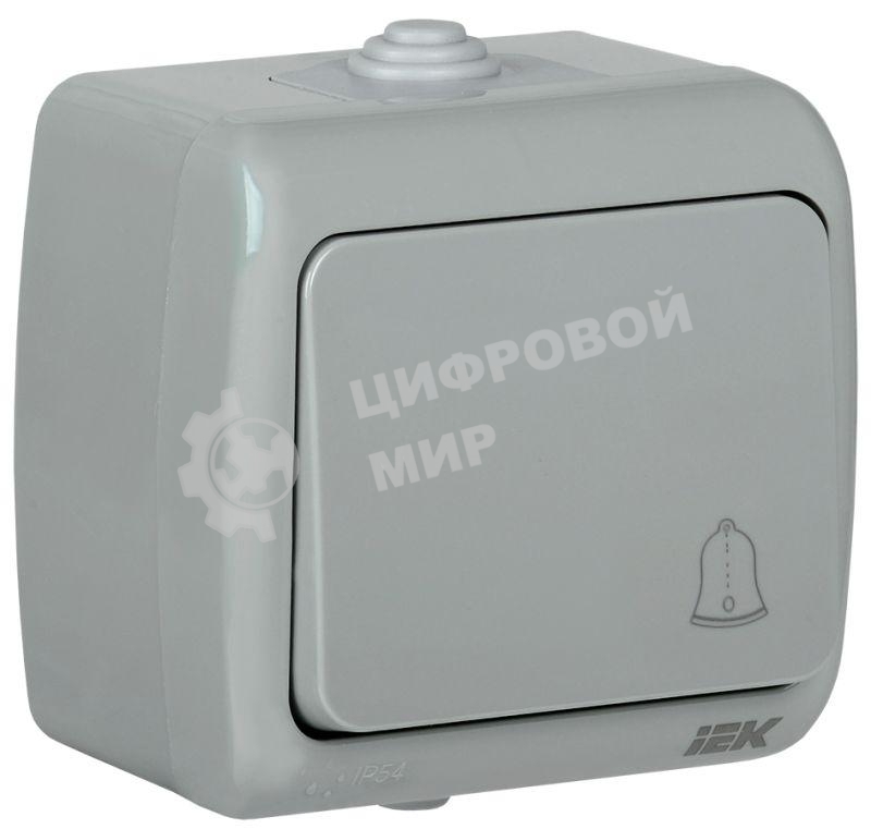 Выключатель кнопочный 1-кл. ОП AQUATIC 10А IP54 ВС-20-1-3-А IEK EVA14-K03-10-54