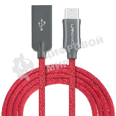 Кабель Crown USB - USB Type-C CMCU-3132C red