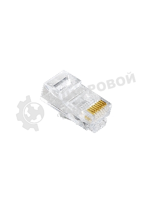 Коннектор RJ-45 ExeGate EX283691RUS Кат.6 (8P8C) под одножильный кабель (100 шт)
