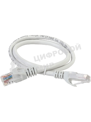 Патч-корд ITK, cat.5e UTP, 1м, серый