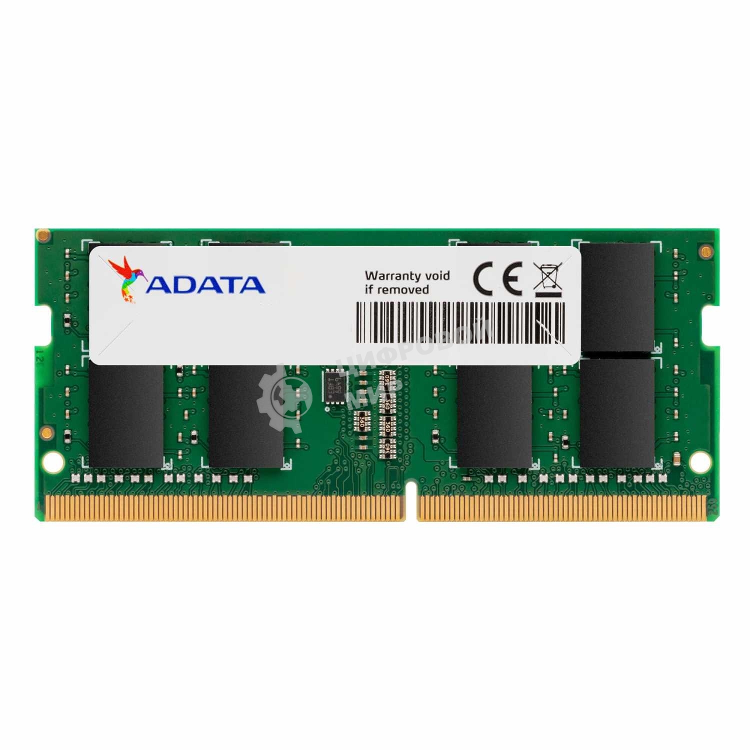 Оперативная память ADATA, DDR4, 32GB (1x32GB), 3200MHz, CL22, SO-DIMM