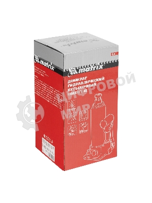 Домкрат гидравлический бутылочный Matrix, 6 т, h подъема 216–413 мм