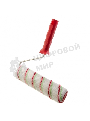 Валик Сибртех Эмали, 250 мм, ворс 12 мм, D 48 мм, D ручки 6 мм, полиамид, полиакрил