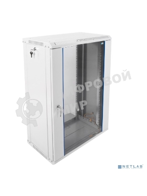 Шкаф телеком. настенный разборный 18U (600х350) дверь металл (ШРН-Э-18.350) (1 коробка)