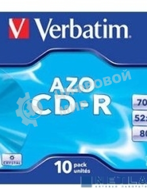Диск CD-R Verbatim 700Mb 52x Jewel case (10шт) (43327)