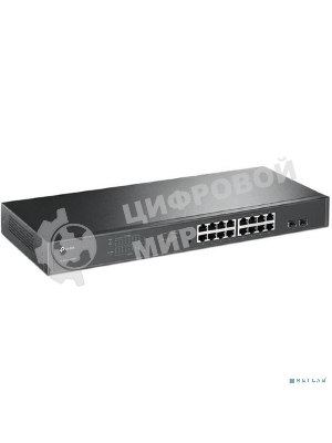 Коммутатор 16-port Gigabit PoE Easy Smart switch, 802.3af on ports 1-16, PoE budget 192 watts, desktop and rack-mountable