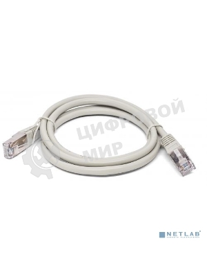 Кабель патч-корд, Filum FL-F5-2M F/UTP 5e cat. 2м, 26AWG(7x0.16 мм), омедненный алюминий (CCA), PVC, серый