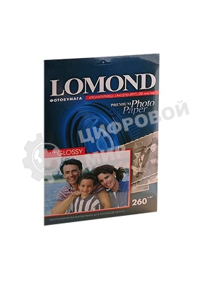 Фотобумага Lomond 1103301 A4/260г/м2/20л./белый полуглянцевое для струйной печати