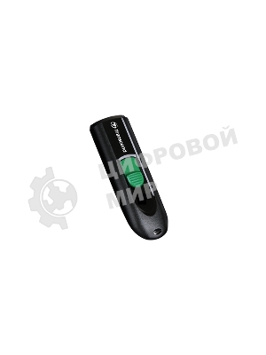 Флешка USB Transcend JetFlash 790C (TS128GJF790C), 128Gb, USB 3.2, R/W 90/60, черный/зеленый
