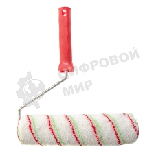 Валик Сибртех Эмали, 250 мм, ворс 12 мм, D 48 мм, D ручки 6 мм, полиамид, полиакрил