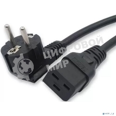 Кабель питания Filum ПВС-АП 3x1.5 CEE 7/7(Schuko) угловая - C19, 220/250В, 16А, чёрный, 3м