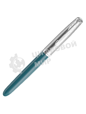 Ручка перьевая Parker 51 Core (CW2123506) Teal Blue CT, F, сталь нержавеющая, подарочная коробка