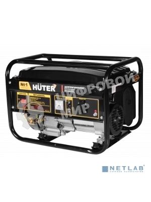 Электрогенератор бензиновый Huter DY4000L, 3.3 кВт, 68 дБ, 40.3 кг