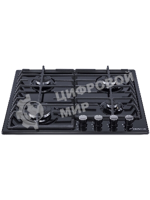 Газовая варочная панель Maunfeld EGHG.64.6CB/G, 4 конфорки, закаленное стекло, черный
