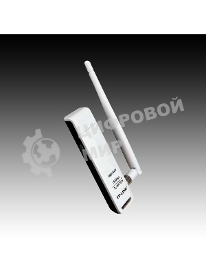 Адаптер TP-Link SOHO TL-WN722N 150Mbps High Gain Wireless N USB Adapter with Cradle, 1T1R, 2.4GHz, 802.11n/g/b, 1 detachable antenna