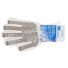 Перчатки трикотажные Сибртех, рисунок ПВХ гель 