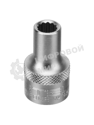Головка торцевая, 8 мм, 12-гранная, CrV, под квадрат 1/2